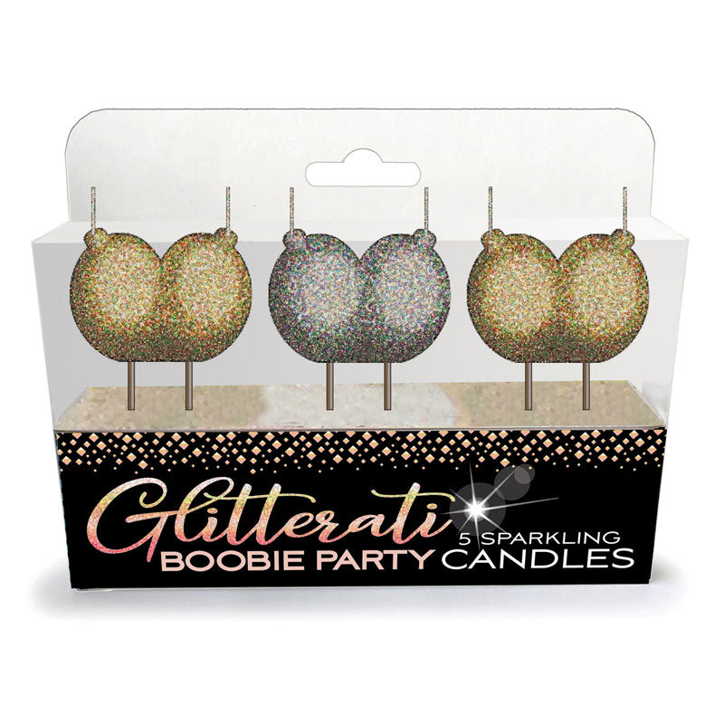 Glitterati - Boobie Candle Set - Novelty Candles - Set of 3 Little Genie